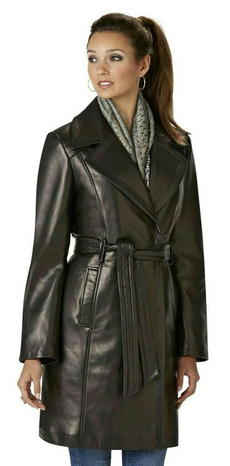 Lederlady Leather Coat Womens Leather Coat Jacket Long Leather Coat