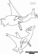 Latios Latias Coloring Pages Pokemon Line Minded Dragon Getcolorings Getdrawings Deviantart sketch template