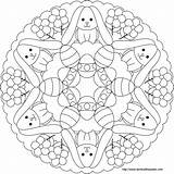 Coloring Ostara sketch template