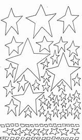 Starry Colouring sketch template