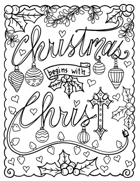 christian coloring age christmas coloring page color book etsy