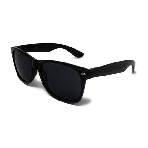 Black Lens Classic Sunglasses Style Unisex Shades Uv400 Protective