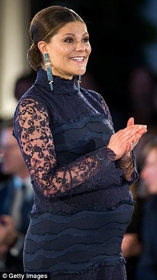 Pregnant Princess Victoria Of Sweden Steps Out To Attend The Global