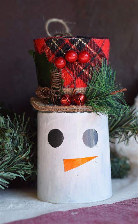 diy dollar tree christmas snowman craft