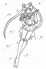 Sailor Moon Coloring Pages Tumblr Super Crystal sketch template