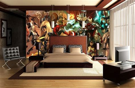 pin  guang jun darren  superhero theme marvel bedroom avengers