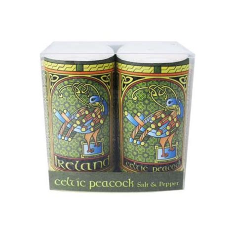 Celtic Peacock Salt And Pepper Set