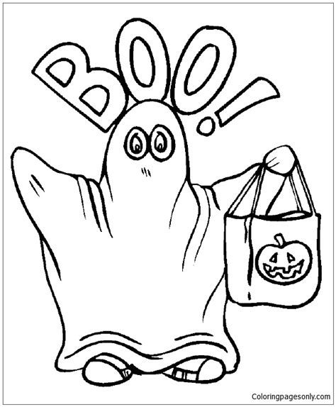 boo ghost coloring pages halloween coloring pages coloring pages