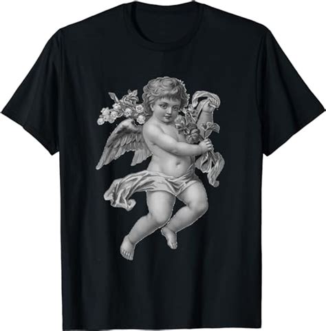 young vintage angelic cherub  shirt amazoncouk clothing