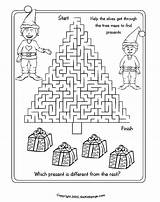 Christmas Printable Pages Coloring Activity Sheets Kids Maze Activities Tree Mazes Town Printables Puzzles Colouring Worksheets Color Print Easy Hidden sketch template