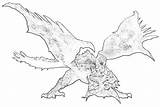 Rathalos Coloring Hunter Monster Pages sketch template