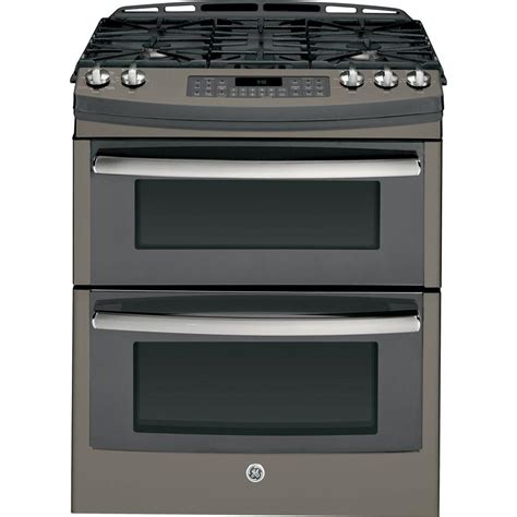 ge profile  cu ft double oven gas range   cleaning convection oven  slate