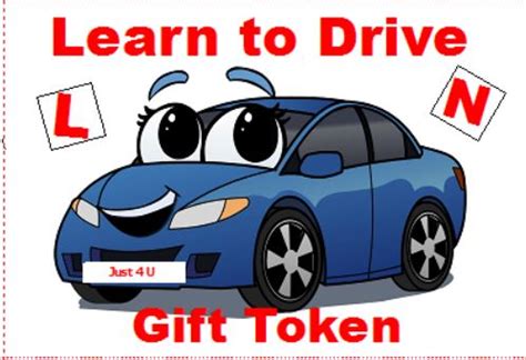 driving school gift tokens