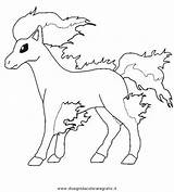 Pokemon Pages Coloring Ponyta Rapidash Printable Getcolorings Color Template sketch template
