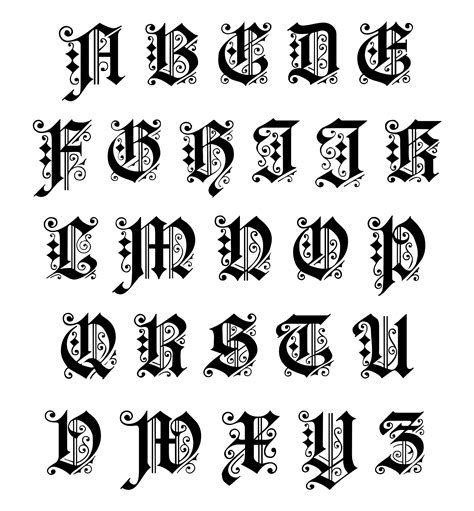 printable illuminated letters
