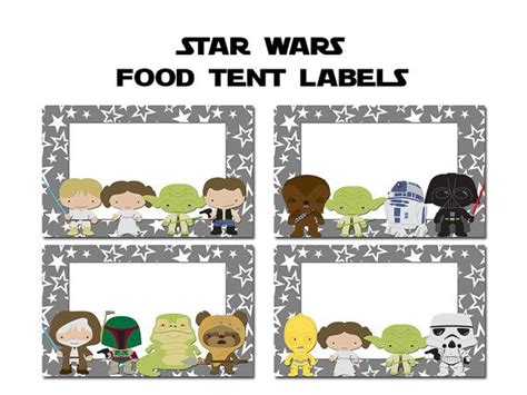 star wars food label printables star wars food food labels printable