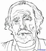 Walking Dead Coloring Pages Easy Printable Draw Hershel Drawings Greene Drawing Colouring Sheets Dragoart Print Unique Getcolorings Books Characters Maggie sketch template