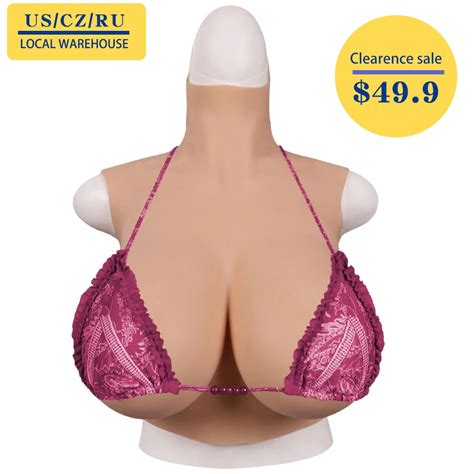 Silicone Breast Plate Realistic Fake Boobs For Crossdresser Drag Queen