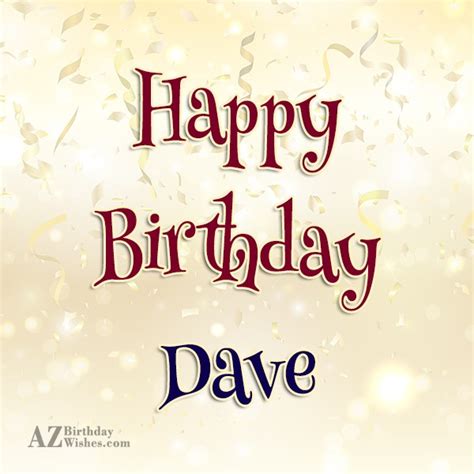 happy birthday dave