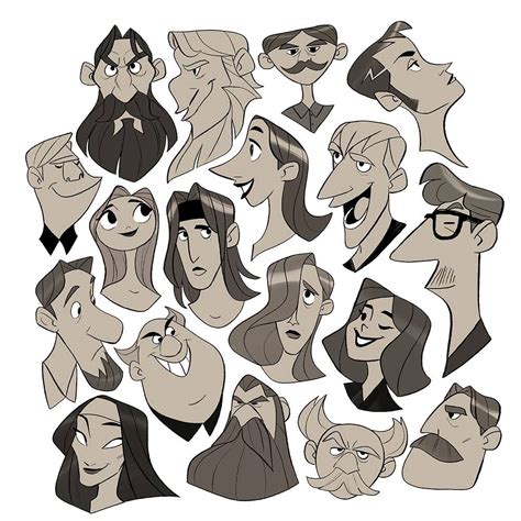 head shapes character design challenge character design cartoon