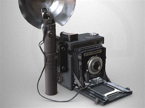 speed graphic camera  marcin solarz  dribbble