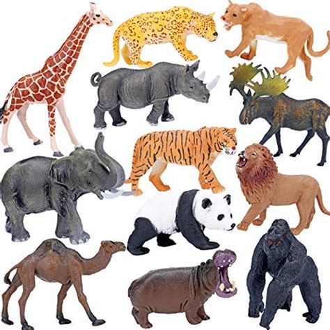safari animals figures toys realistic jumbo wild zoo animals figurines large plastic african