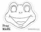 Frog Frosch Tiermasken Masken Minuten Bastelst Versprochen Diese sketch template