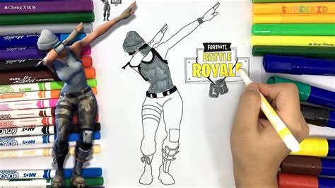 fortnite dab coloring page fortnite battle royale coloring page