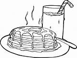 Pancakes Pancake Getcolorings Waffle Preschoolers Davemelillo Peppa sketch template