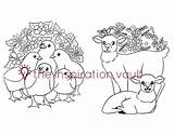 Animals Baby Pages Coloring Springtime Chicks Lambs Furry Ducklings Bunnies Cute sketch template