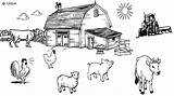 Farm Coloring Pages Animal Books Q3 sketch template