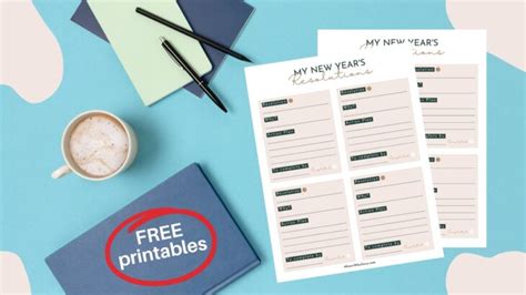 years resolutions printables    motivated