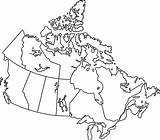 Canada Map Outline Blank Printable Provinces Maps Simple Capitals Drawing Clear Plain Connections Landform Ca Canadian Lakes Google Outlined Great sketch template