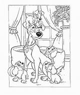 Lady Tramp Coloring Pages Disney Kids Colouring Fun Picgifs Coloringpages1001 sketch template