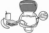 Lunchbox Clipartmag Clipart sketch template