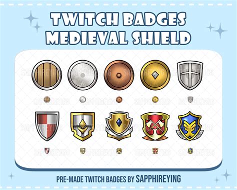 ready   pre  twitch badges shield instant  etsy