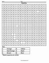 Pixel Raichu Squared Coloringsquared Math sketch template