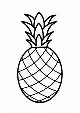 Pineapple Coloring Drawing Pages Color Template Kids Colouring Pale Pernambuco Printable Print Templates Clipart Pattern Drawings Outline Book Flamingo Clipartmag sketch template