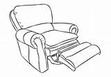 Coloring Pages Armchair sketch template