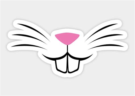 rabbit nose sticker coelho  imprimir adesivos coelho