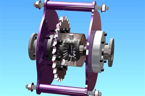 chain driven differential step iges turbocad   cad model grabcad