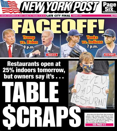 September 29 2020 New York Post