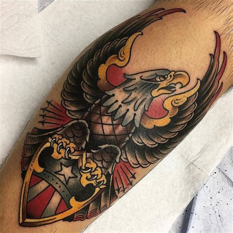 Eagle By Flxrmn Lkt At Lucky Kat Tattoo In Whiting Indiana Eagle