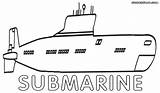 Submarine Coloring Pages Print Colouring Popular Sheet Colorings sketch template