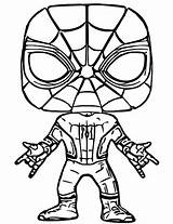 Funko Pop Coloring Pages Marvel Template Sketch sketch template