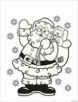 Pages Santa Coloring Color Printable Print Christmas Online Holidays Coloringpagesonly sketch template