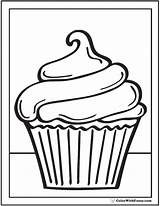 Coloring Cupcake Pages Cupcakes Pdf Printables Clipart Print Swirl Swirled Printable Template Cup Outline Kids Customize Cakes Adult Party Drawing sketch template