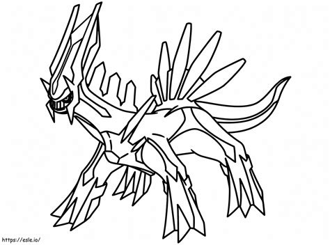 mighty dialga coloring page