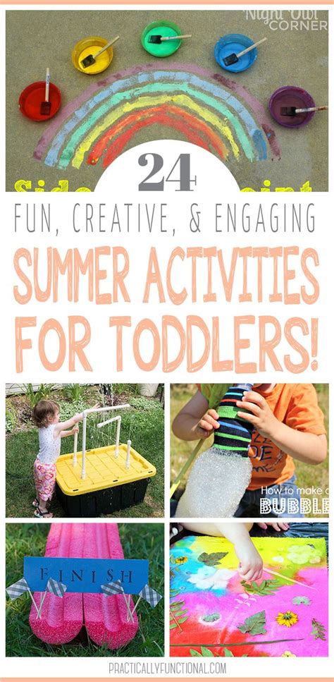 super fun summer activities  toddlers practically functional