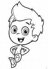 Bubble Guppies Coloring Pages Printable Print Choose Board Little Nick Birthday sketch template